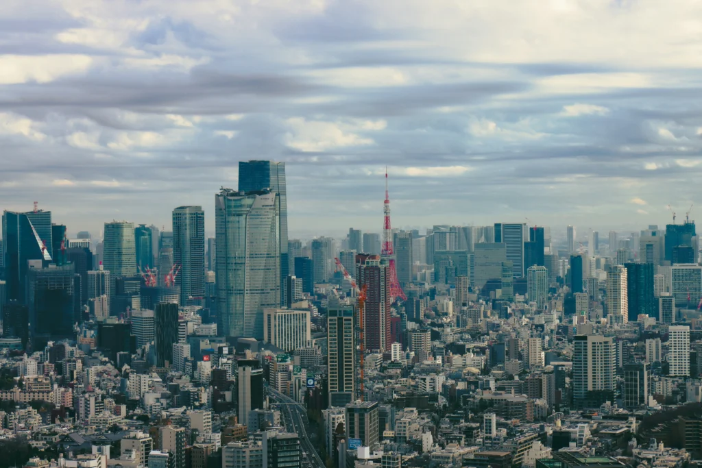 La Tour de Tokyo vue depuis Shibuya Sky